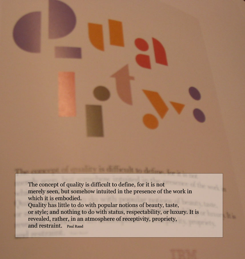 Quality Poster, The IBM Logo